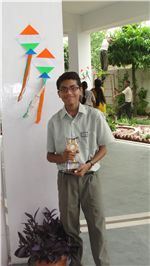Sujoy Datta. Second in ICSE Inter School Creative Writing.